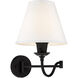 Ridgedale 25 inch 100.00 watt Black Swing Arm Wall Lamp Wall Light