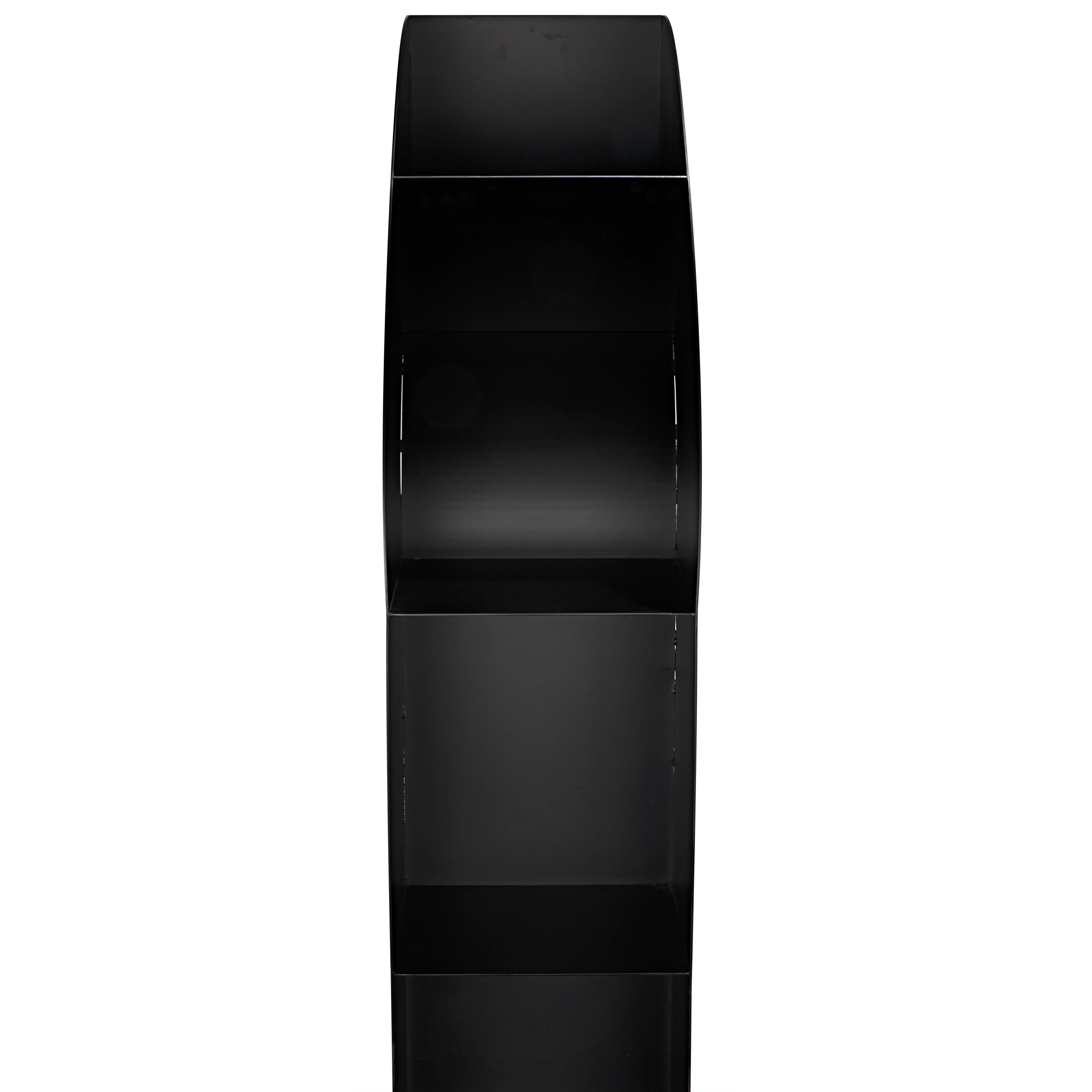 Triumph Matte Black Bookcase