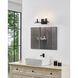 Jared 2 Light 15 inch Matte Black Vanity Light Wall Light