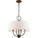 Cartwright 4 Light 18 inch English Bronze Pendant Chandelier Ceiling Light