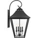 Sean Lavin Galena 4 Light 33.38 inch Textured Black Outdoor Wall Lantern