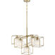 Cowen 5 Light 26 inch Brushed Gold Chandelier Ceiling Light