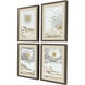 Sun White and Beige and Blue Framed Art