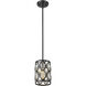 Dealey 1 Light 6.25 inch Matte Black Pendant Ceiling Light