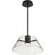 Edmond LED 17 inch Matte Black Pendant Ceiling Light