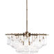 Ferris 3 Light 31.5 inch Antique Brass Chandelier Ceiling Light