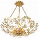 Marselle 6 Light 24 inch Antique Gold Semi Flush Ceiling Light