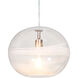 Geno 1 Light Satin Nickel Pendant Ceiling Light