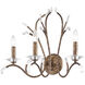 Serafina 3 Light 19.75 inch Hand Applied Venetian Golden Bronze Wall Sconce Wall Light