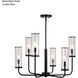 Glencoe LED 28 inch Matte Black Chandelier Ceiling Light