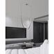 Ayers LED 59 inch Champagne Gold and Black and Brown Linear Chandelier Ceiling Light