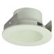 Iolite White with White Recessed Light in 800, Comfort Dim, Round Deep Cone Reflector