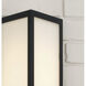 Irvin LED 15.25 inch Black Outdoor Wall Lantern