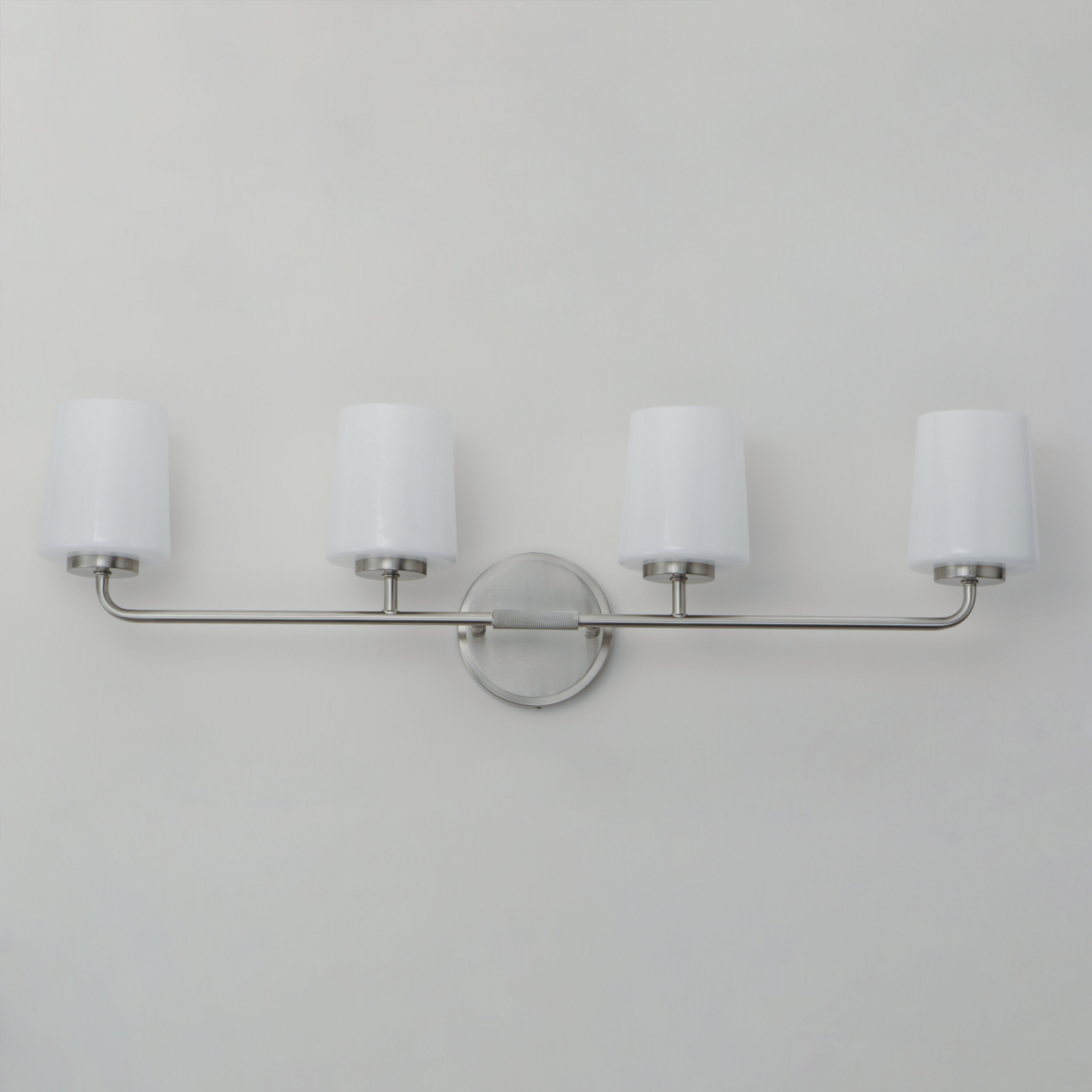 Durham 4 Light 32.5 inch Satin Nickel Bath Vanity Wall Light