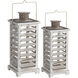 Hesper 6.5 inch White Outdoor Lantern, Set of 2