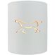 Sun Dagger LED 8 inch Gloss White Wall Sconce Wall Light