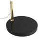 Marilyn 90 inch 28.00 watt Weathered Brass and Black Arc Floor Lamp Portable Light