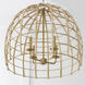Wren 4 Light 23 inch Matte Brass Pendant Ceiling Light