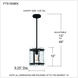 Fortress 1 Light 9.25 inch Earth Black Mini Pendant Ceiling Light