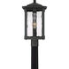 Everglade 1 Light 20.25 inch Earth Black Outdoor Post Lantern