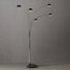 Mushroom 85 inch 40.00 watt Black Nickel Arc Floor Lamp Portable Light