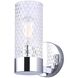 Eden 1 Light 6.88 inch Chrome Vanity Light Wall Light
