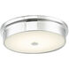 Spark LED 12 inch Chrome Flush Mount Ceiling Light