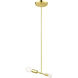 Blairwood 1 Light 7 inch Satin Brass Pendant Ceiling Light
