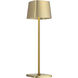 Task Portables 15 inch 3.00 watt Soft Brass Table Lamp Portable Light