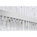 Dallas 24 Light 42 inch Chrome Linear Chandelier Ceiling Light