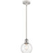 Ballston Athens 1 Light 6 inch White and Polished Chrome Mini Pendant Ceiling Light in Clear Glass