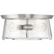 Dash 3 Light 16 inch Satin Nickel Flush Mount Ceiling Light, Essentials