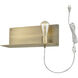 Arris 1 Light 15 inch Aged Brass Sconce Wall Light