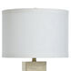 Augustus 30 inch 150 watt Travertine Beige Table Lamp Portable Light