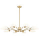 Breton 8 Light 46 inch Modern Gold Chandelier Ceiling Light