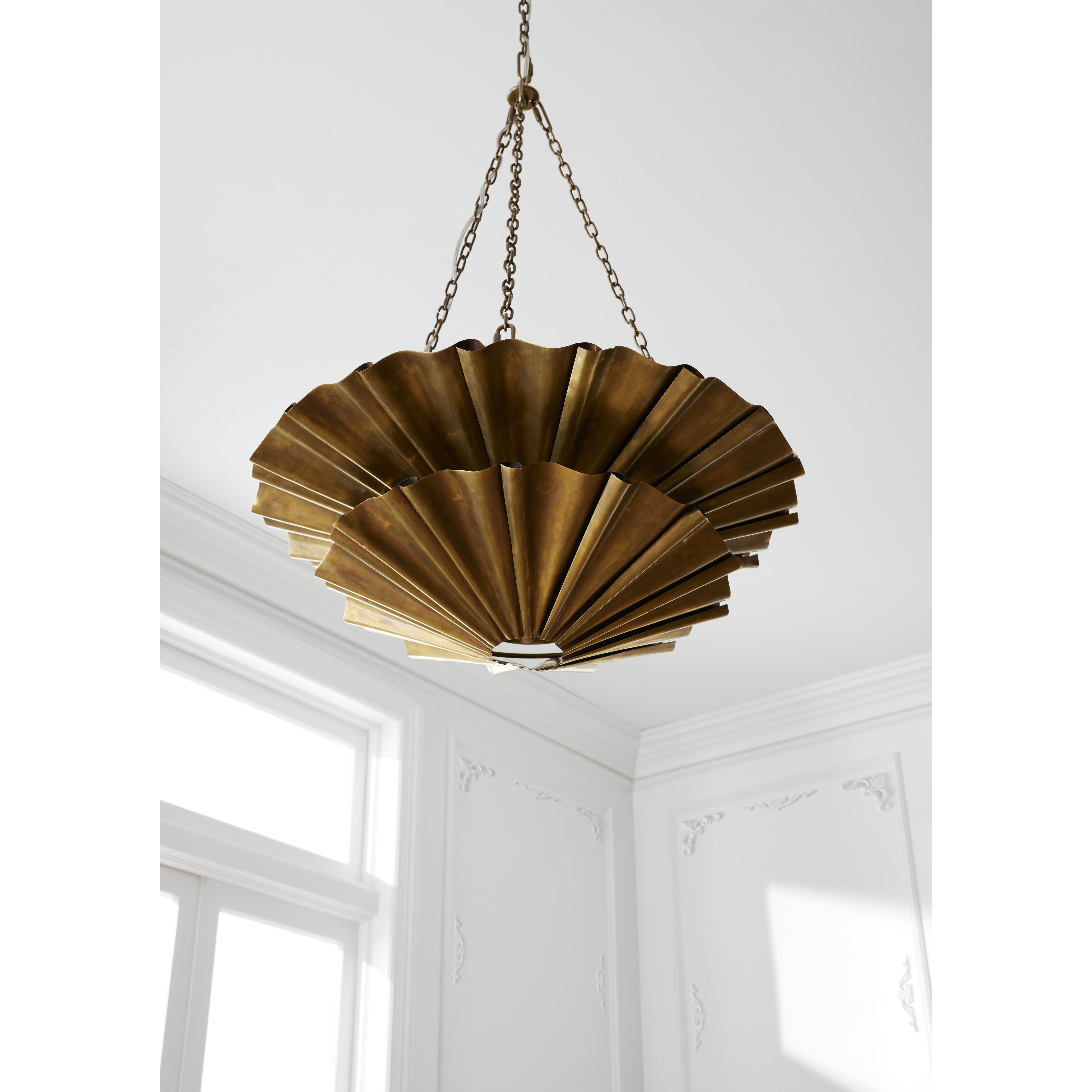 Katya 9 Light 28 inch Vintage Brass Chandelier Ceiling Light