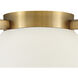 Calla LED 15.75 inch Brushed Bronze Indoor Flush Mount Ceiling Light