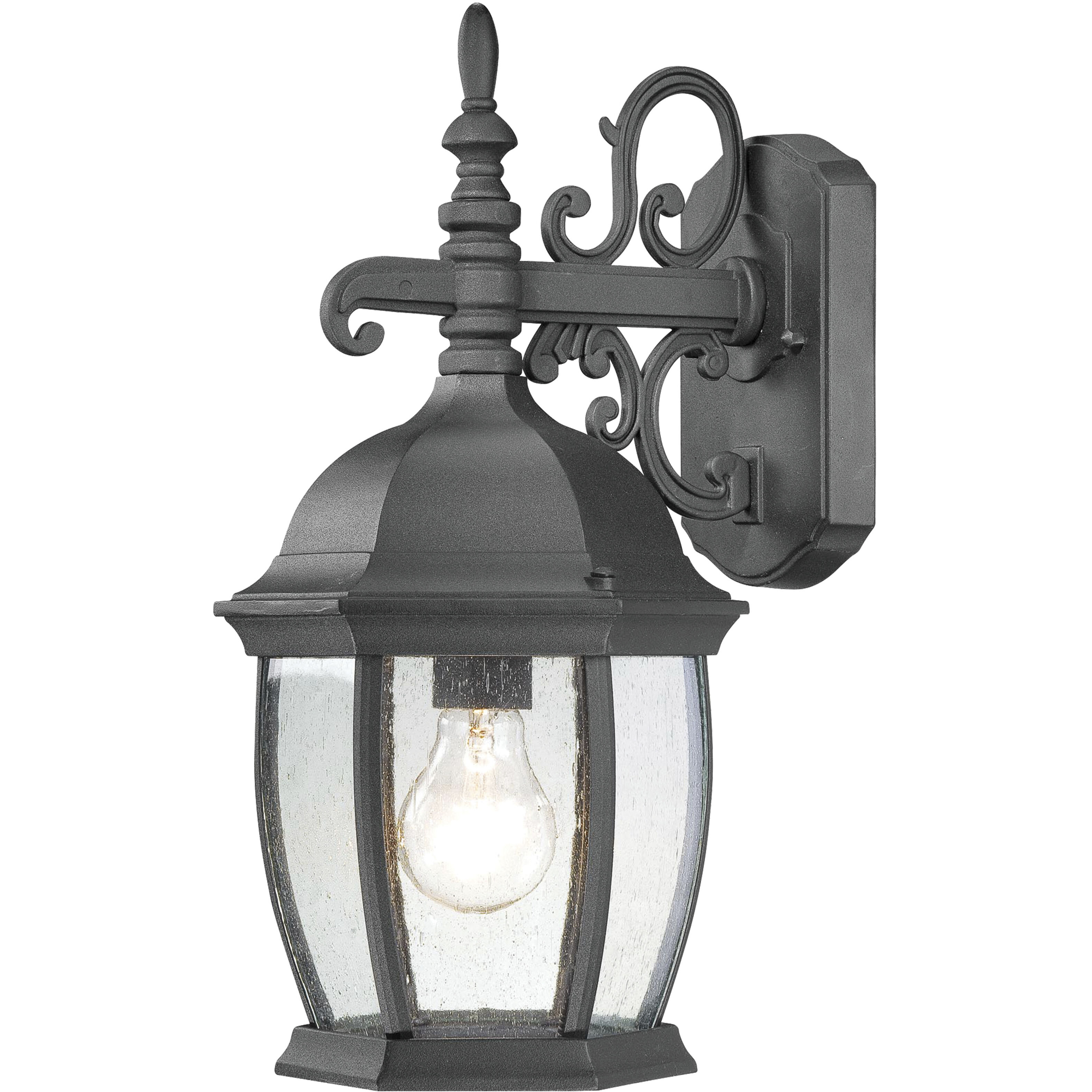 Covington 1 Light 16 inch Black Outdoor Wall Sconce