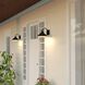 Highland Park 1 Light 8.25 inch Matte Black and White Outdoor Wall