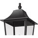 Gannon 3 Light 125.5 inch Black Outdoor Post Mounted Fixture in G9
