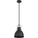 London 1 Light 9 inch Matte Black Pendant Ceiling Light