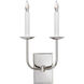 Chapman & Myers TT 2 Light 10 inch Polished Nickel Double Sconce Wall Light
