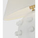 Kelly Wearstler Linden 23 inch 15.00 watt Plaster White Orb Table Lamp Portable Light, Medium
