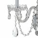 Traditional Crystal Sconce Wall Light in Clear Spectra, Polished Chrome