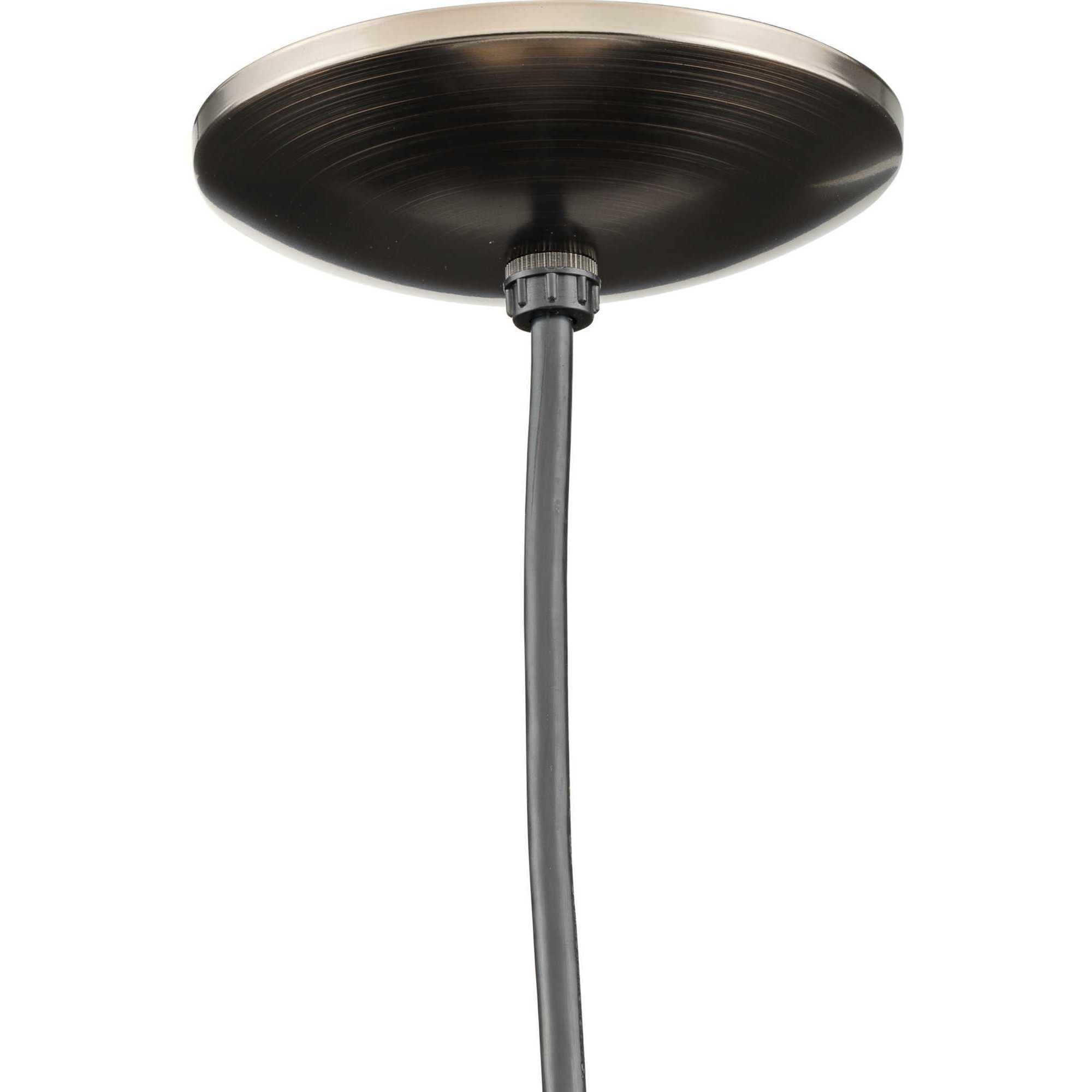 Metal Shade 1 Light Venetian Bronze Pendant Ceiling Light in Standard