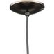 Metal Shade 1 Light Venetian Bronze Pendant Ceiling Light in Standard