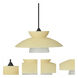 Trilo 7 1 Light Black Cord Pendant Ceiling Light