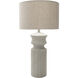 Forger 30 inch 100 watt Light Gray Table Lamp Portable Light