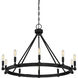 Fiora 10 Light 31 inch Black Chandelier Ceiling Light