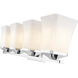 Darcy 4 Light 28 inch Chrome Vanity Wall Light